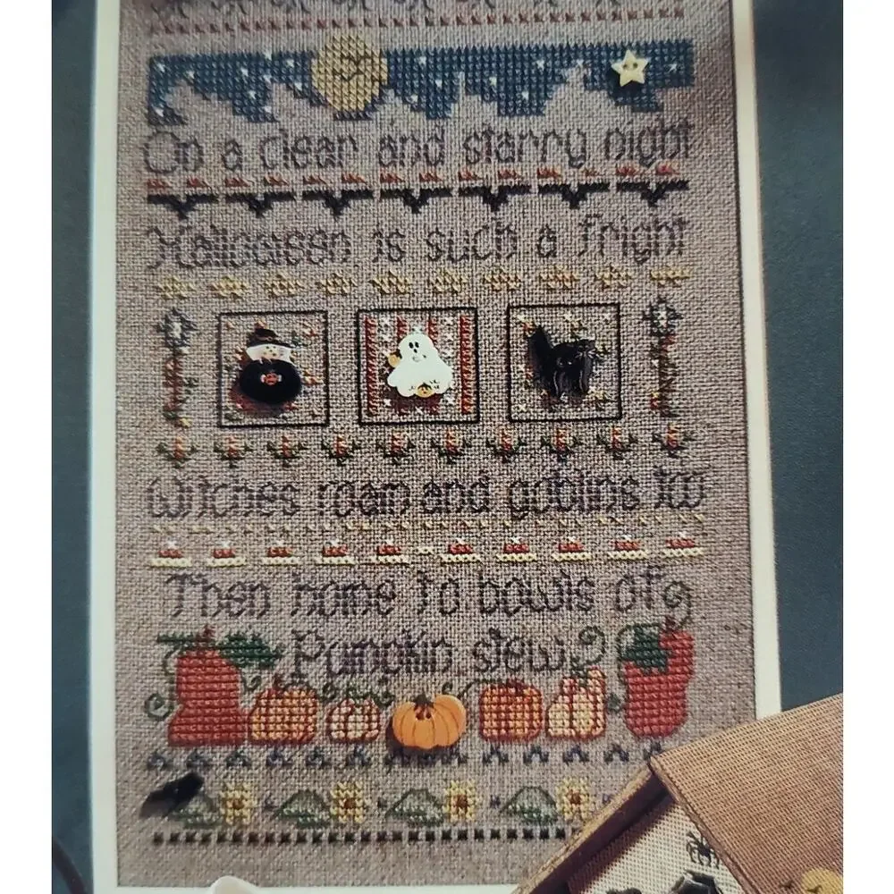 Shepard's Bush Pumpkin Stew Sampler & Birdhouse Cross Stitch Pattern